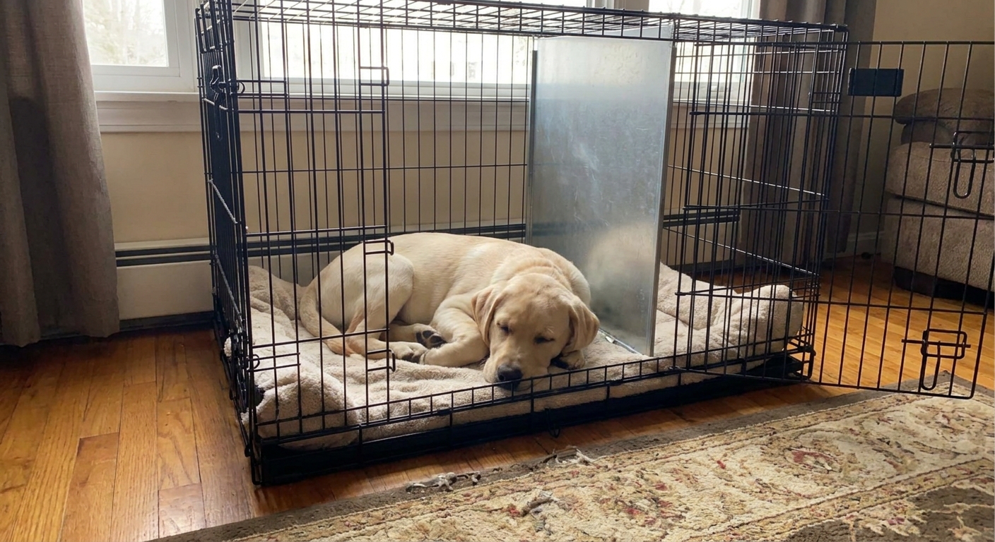 Crate Size and Setup for a Growing Puppy