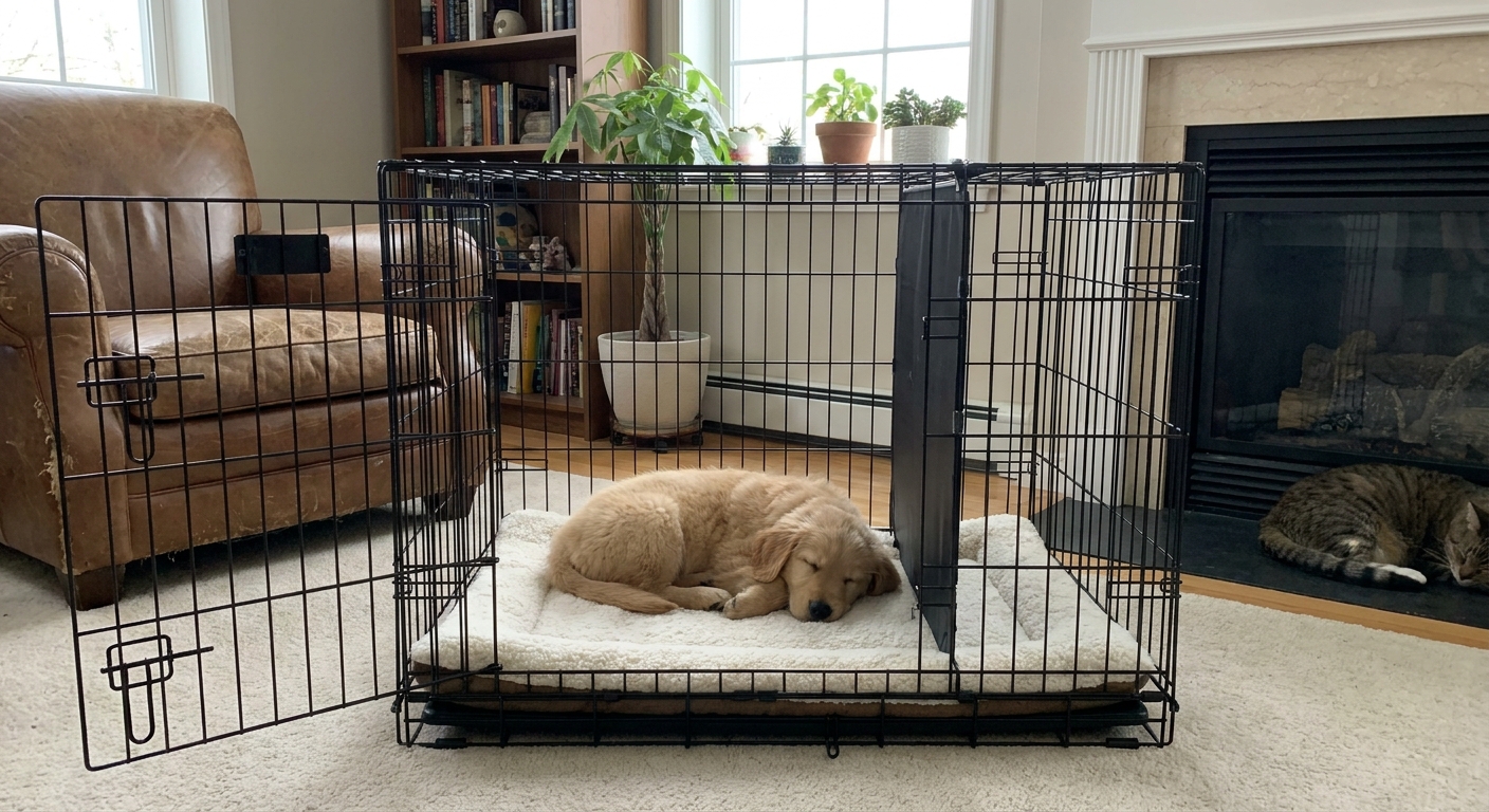 Crate vs. Playpen for Puppies